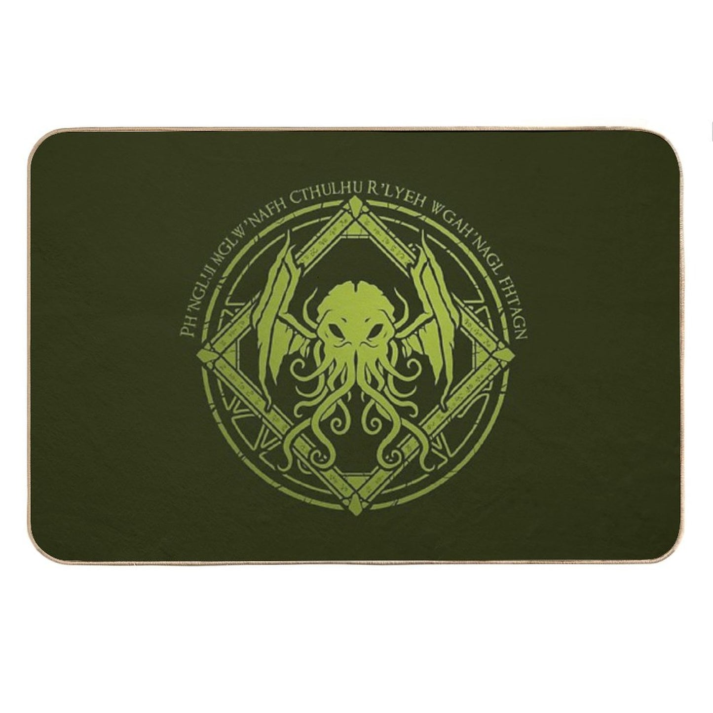 Cthulhu - Lovecraft - Chant Design Bath Mat
