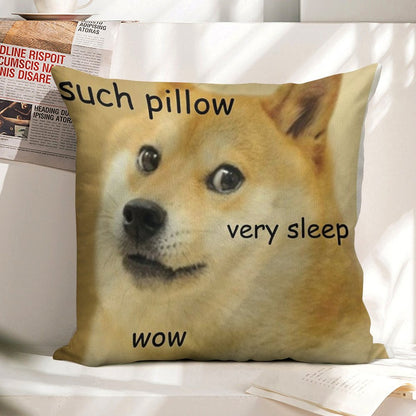Such Pillow Very Sleep Linen Throw Pillow Cover