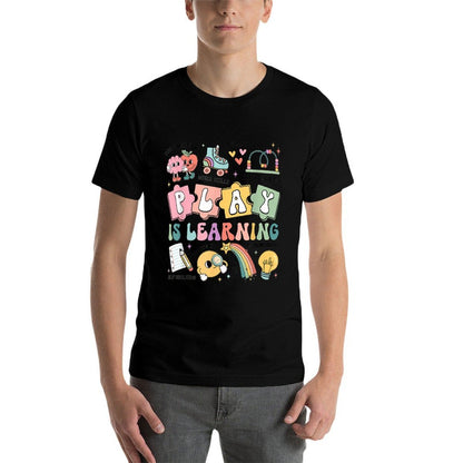 Retro Play Is Learning Kindergarten Teacher Team Women  Graphic-printed T-Shirt