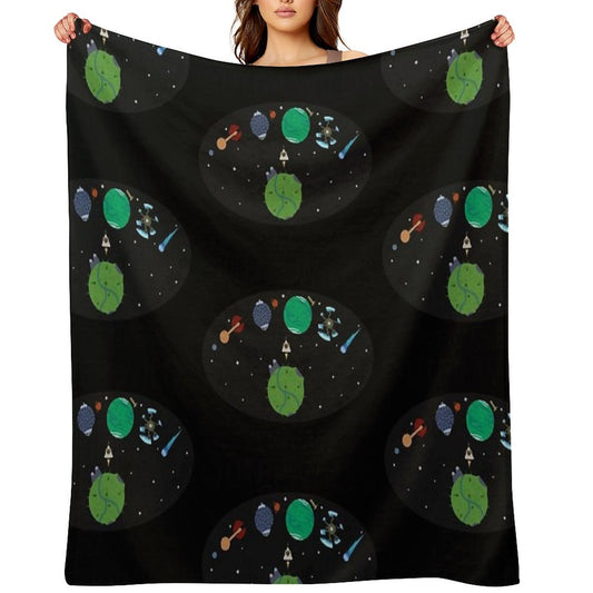 Outer Wilds Logo Throw Blanket
