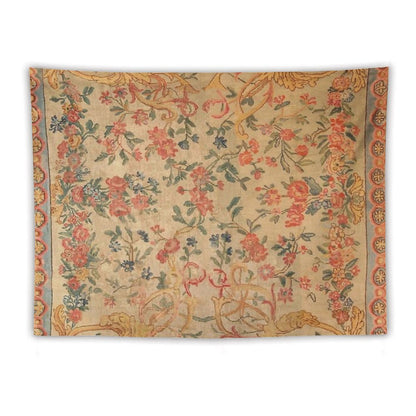 Antique French Savonnerie Rug Print Tapestry