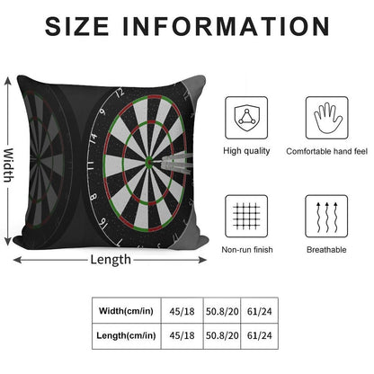Dart Soft Fade-Resistant Throw Pillow
