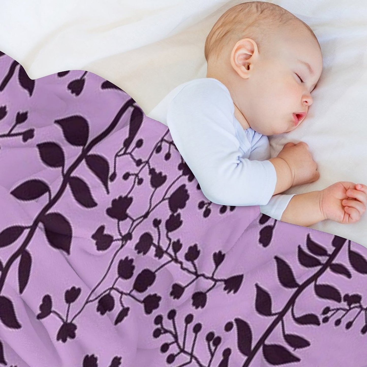 Bella Swan Lavender Freesia Throw Blanket