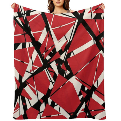 EVH Authentic Stripes Design (red) Throw Blanket