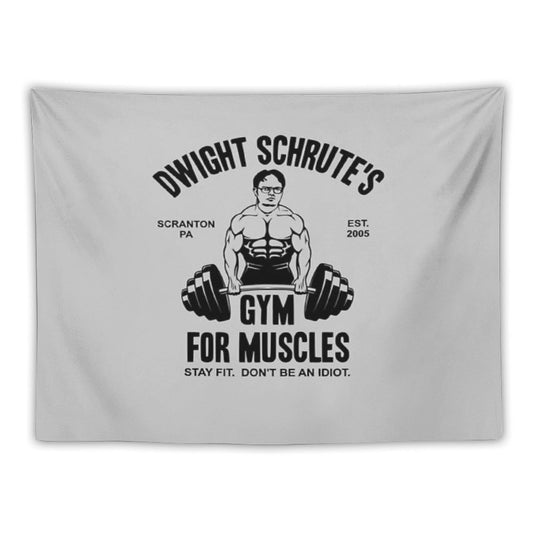Dwight Schrute Gym For Muscles Tapestry