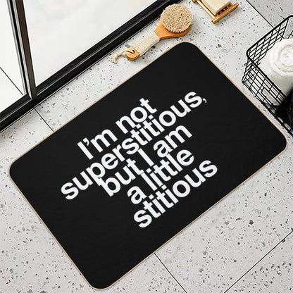 A Little Stitious Bath Mat