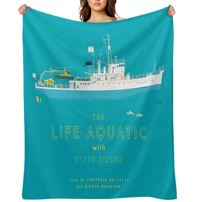 The Life Aquatic with Steve Zissou Throw Blanket