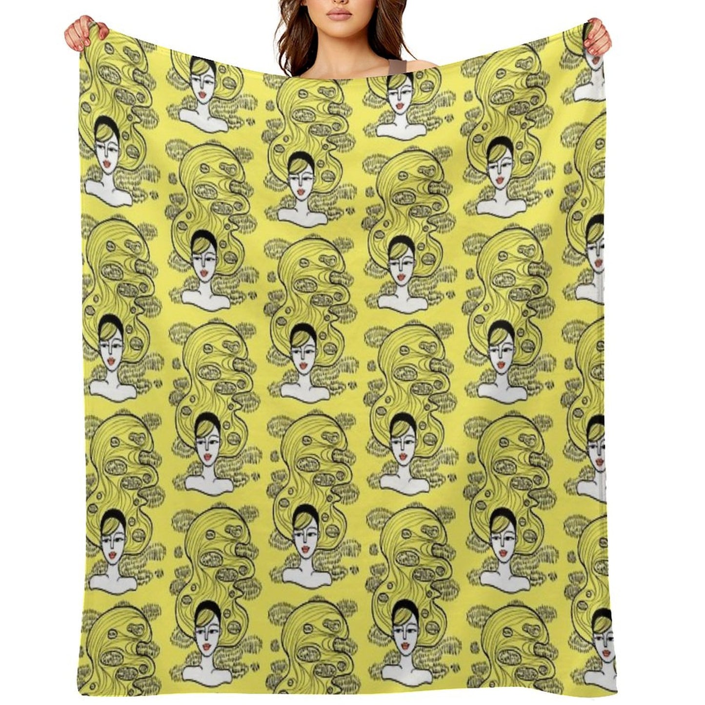 Lemon Grass Throw Blanket