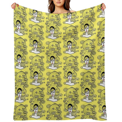 Lemon Grass Throw Blanket