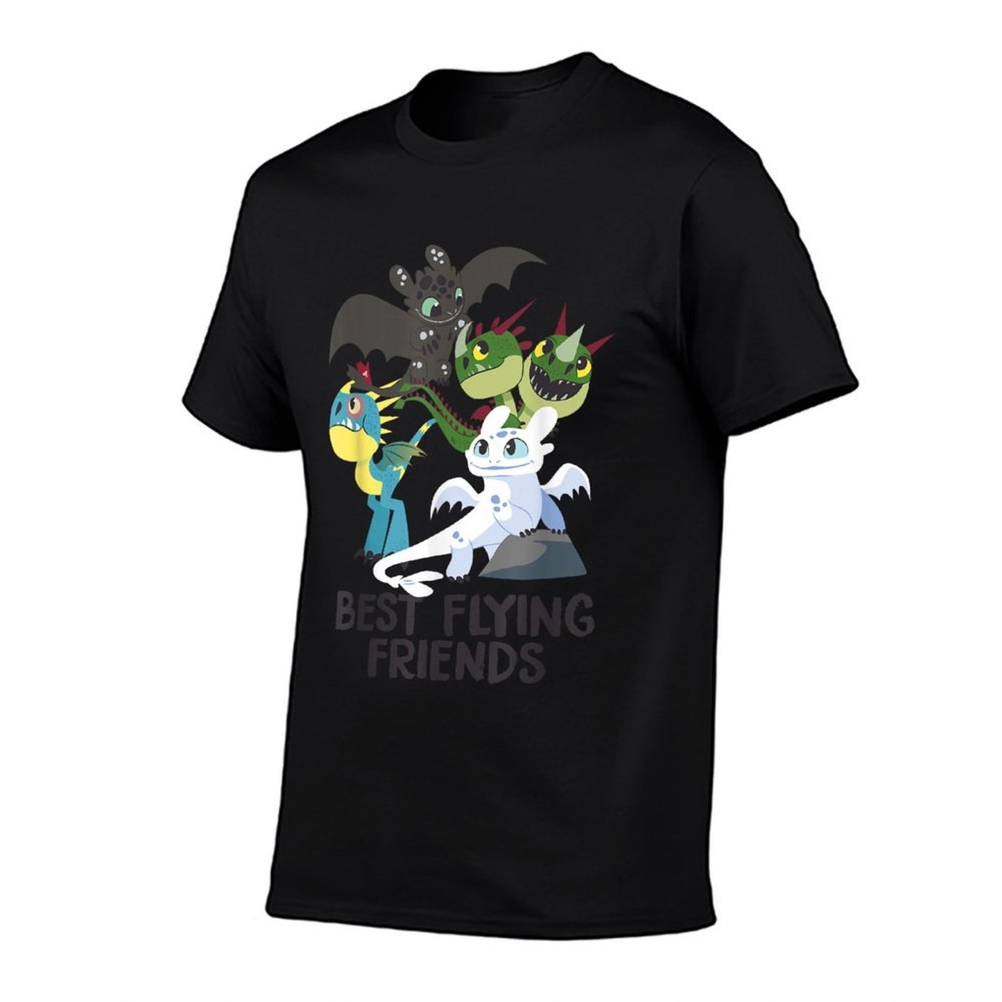 How to Train Your Dragon 3 Hidden World Best Friends  Ribbed Collar T-Shirt