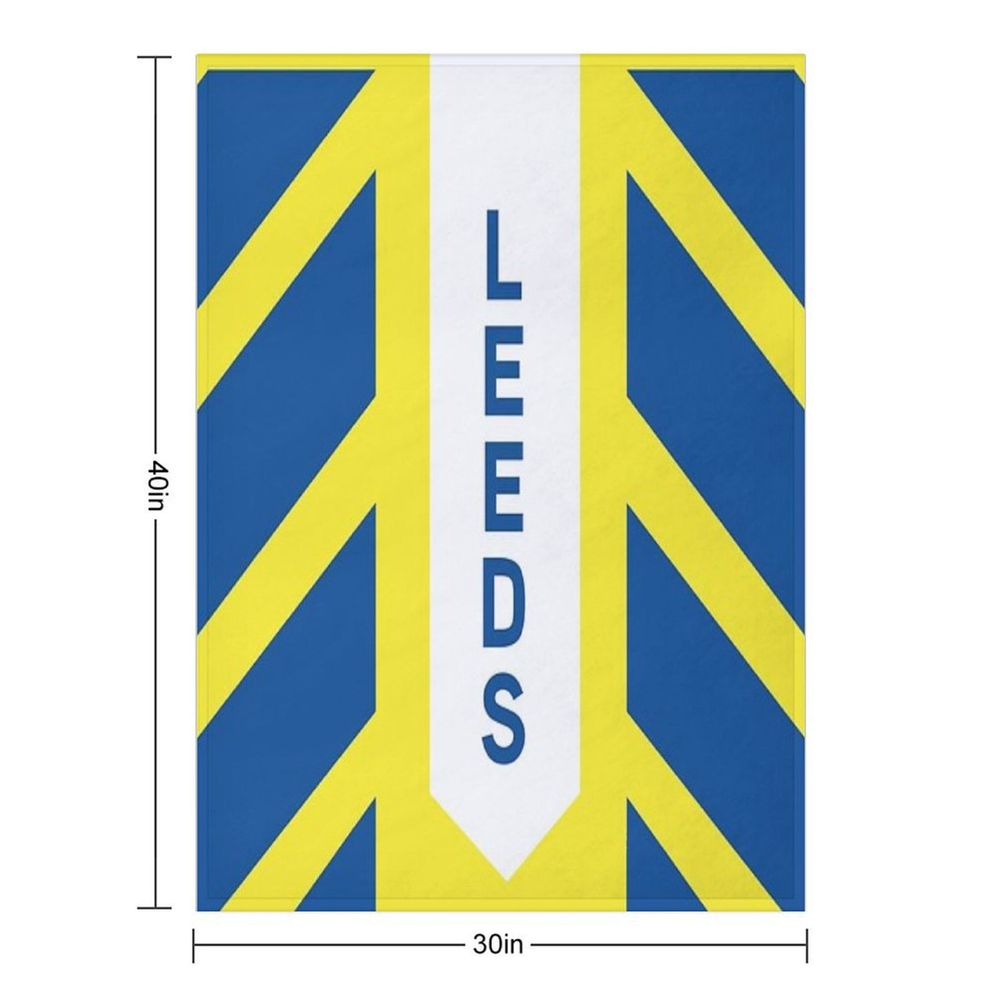 Leeds United Throw Blanket