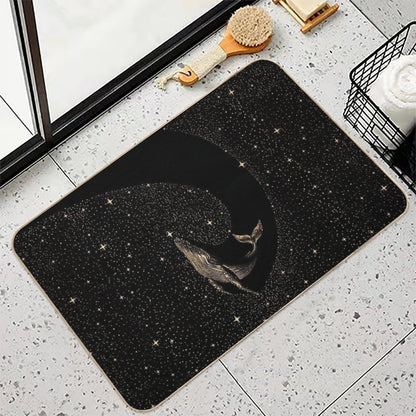 Starry Whale - Dark GOLD Version  Odorless Bath Mat