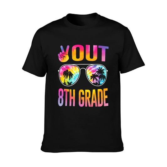 Peace Out 8th Grade Tie Dye Graduation Last Day Of School T-Shirt