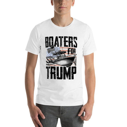 Boaters For Trump  Rolled Sleeves T-Shirt