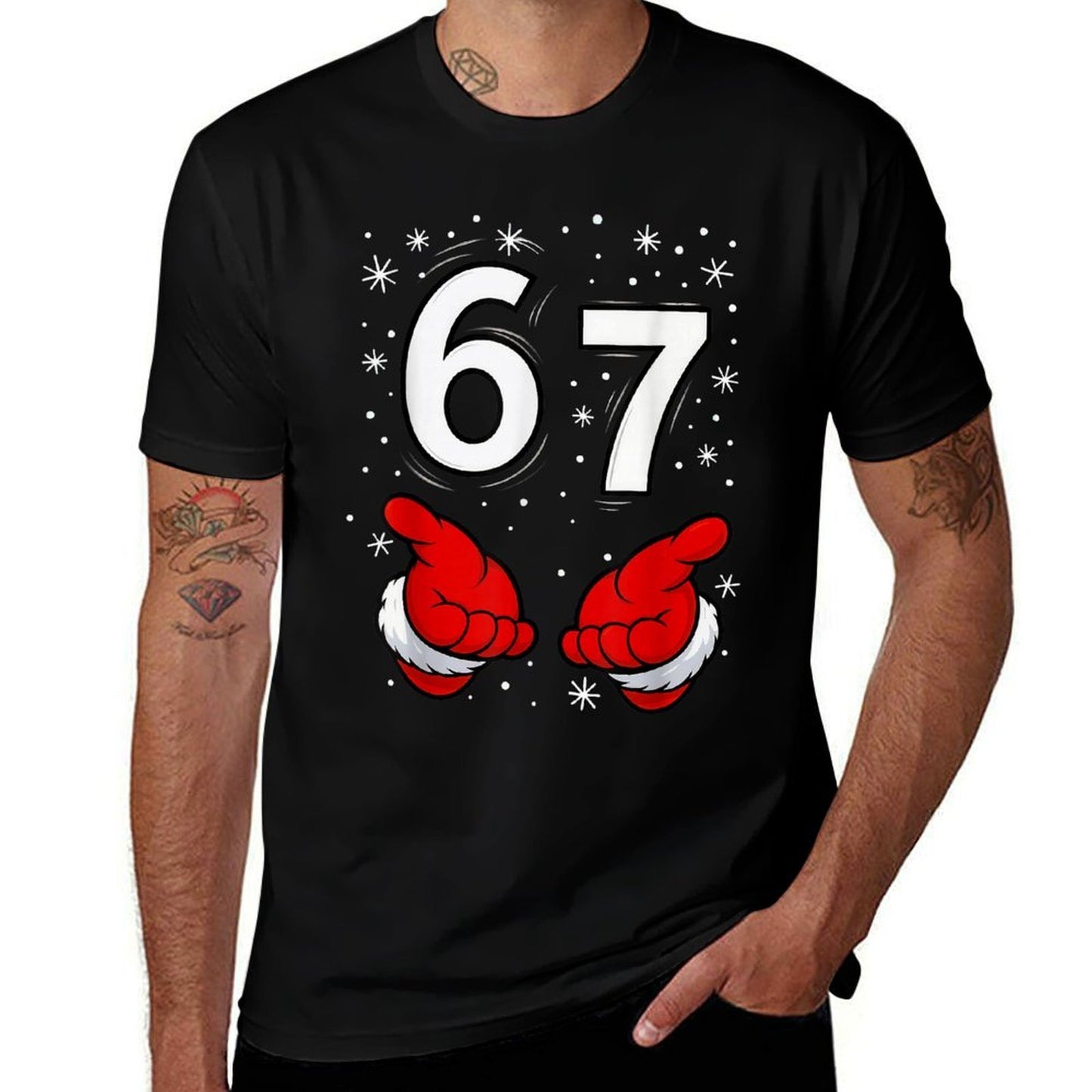 Funny Santa 6 7 Meme Six Seven Christmas 67 Italian Brainrot  Quick-drying T-Shirt