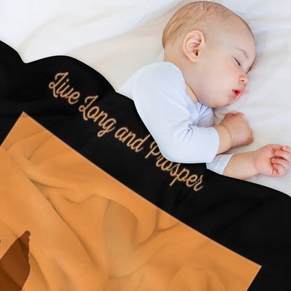 Vulcan Travel Poster Throw Blanket