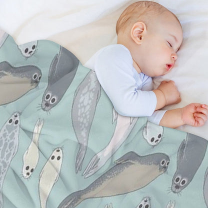 Seals Throw Blanket
