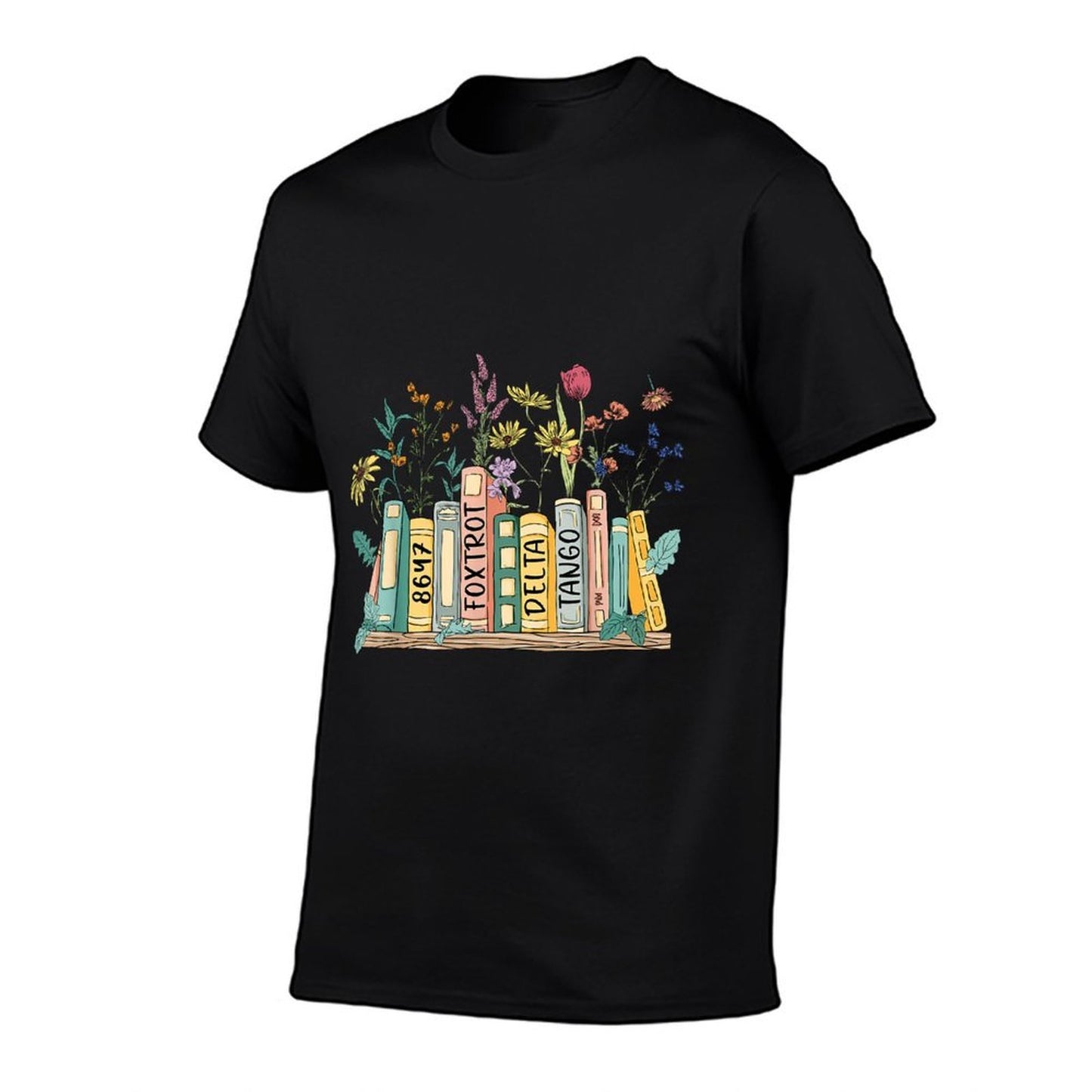 8647 Foxtrots Deltas Tangos Book Flower  Soft T-Shirt