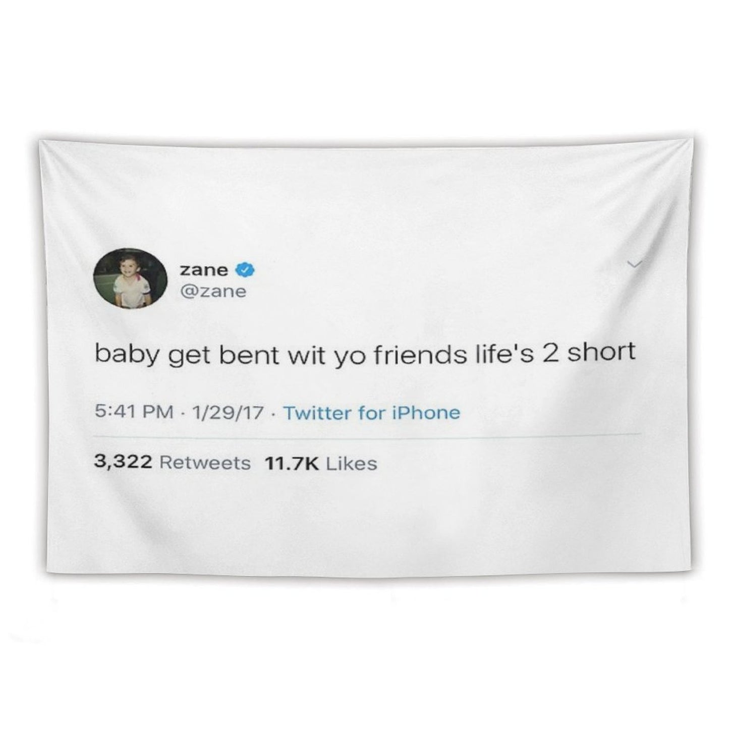 Zane Tweet (vlog Squad) Tapestry