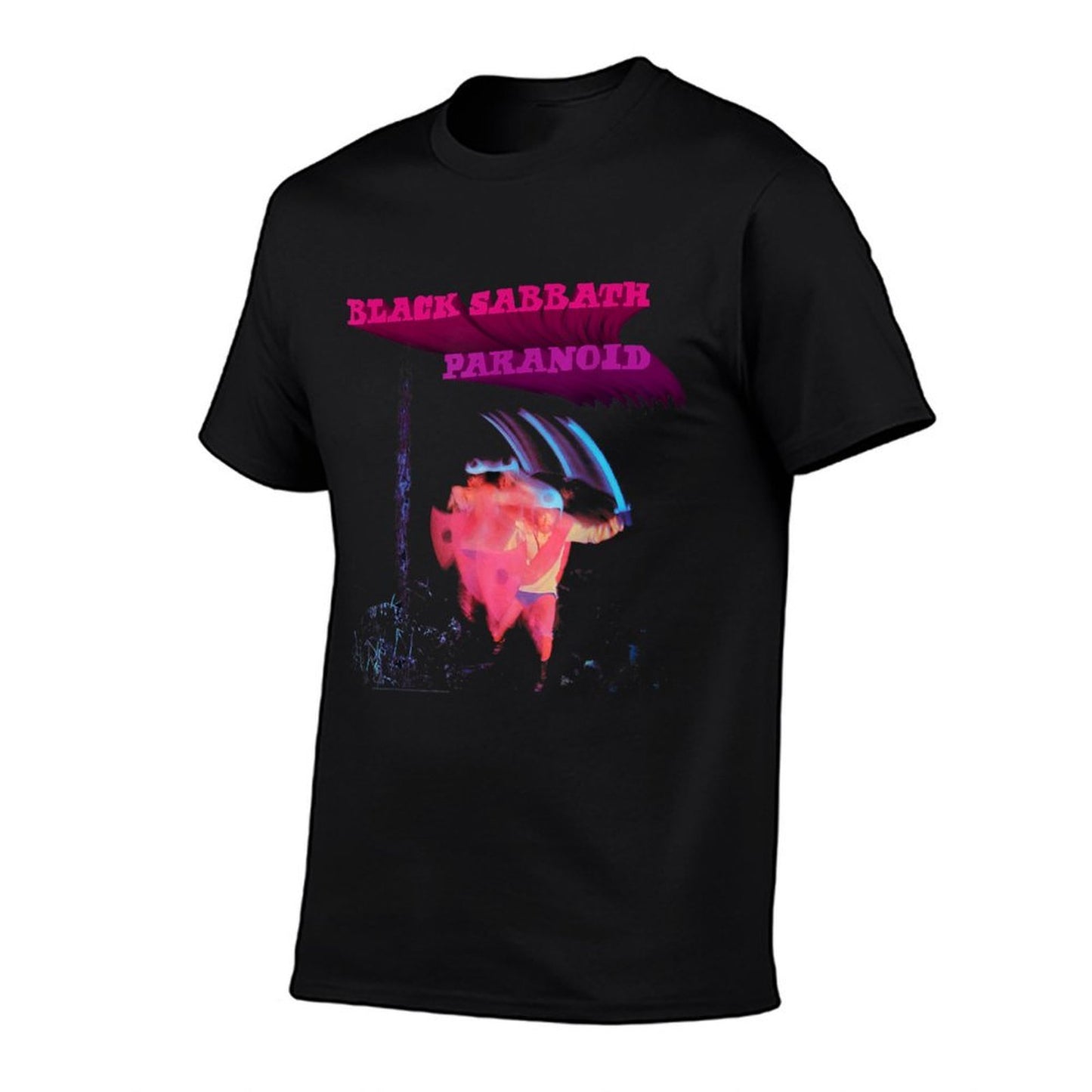 Black Sabbath Official Paranoid Motion Trails  Breathable T-Shirt