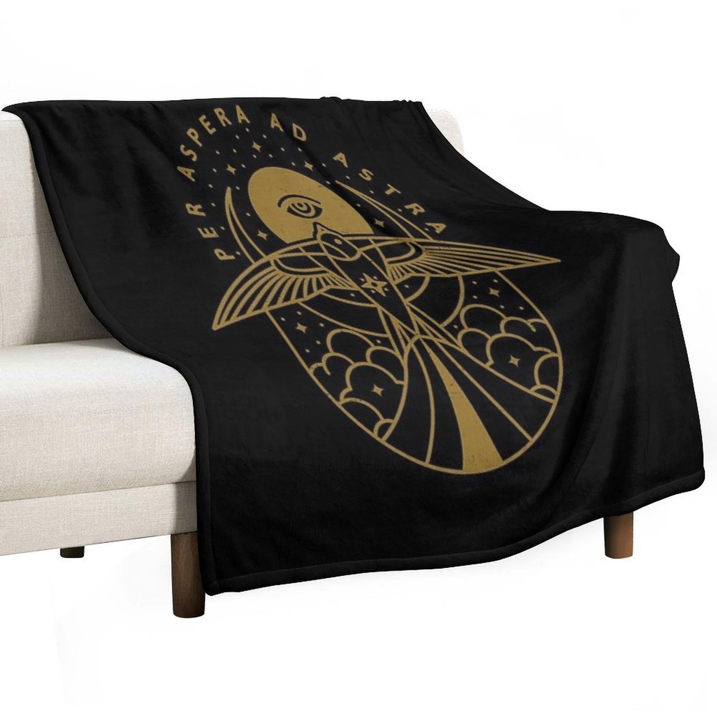Per Aspera Ad Astra Throw Blanket
