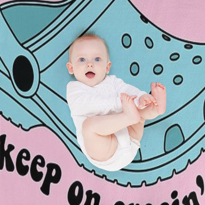 Keep On Crocin' Throw Blanket