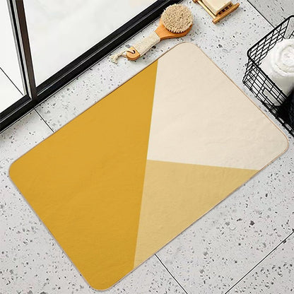 Gradient Geometry - Mustard Bath Mat