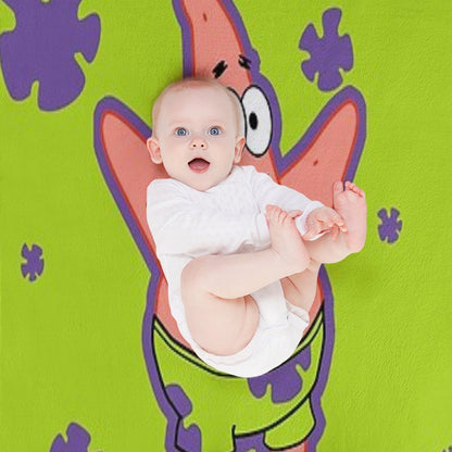 Patrick Star Pattern Throw Blanket