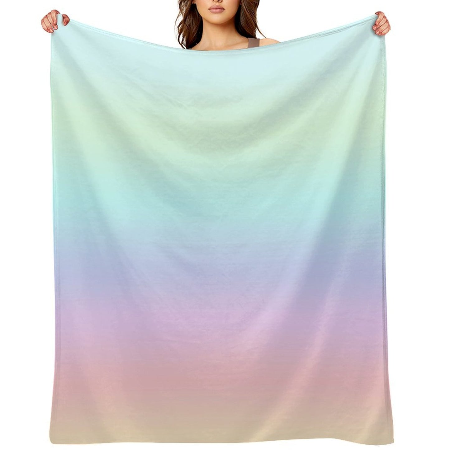 Pastel Gradient Throw Blanket
