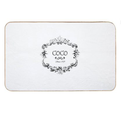 Coco Logo Vintage Old Style Bath Mat