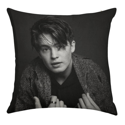 Kit Connor Linen Throw Pillow Cover