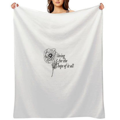 Taylor Swift - August Lyrics Throw Blanket