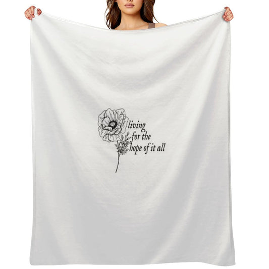 Taylor Swift - August Lyrics Throw Blanket