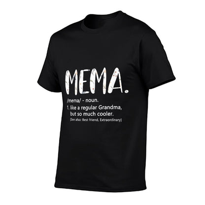Mema Shirts for Women Mothers Day Idea Cute Grandma Mema T-Shirt