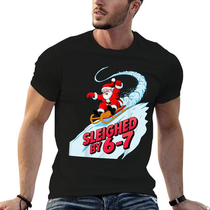 Christmas 67 Funny Xmas Six Seven Ugly Sweater 6-7  Summer-ready Fabric T-Shirt
