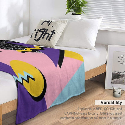 Memphis Pattern 20 - Retro 90s  80s Throw Blanket