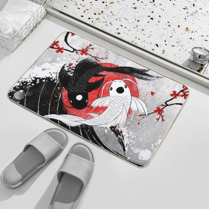 Koi Fish - Yin Yang Bath Mat