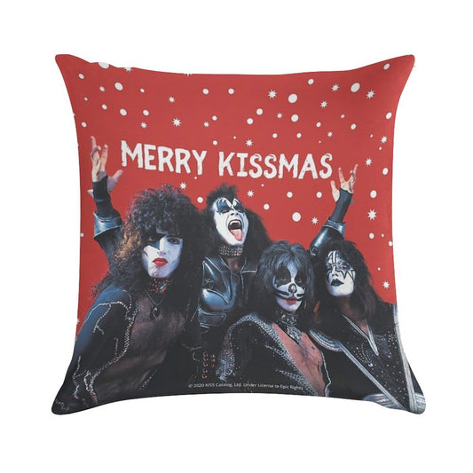 Merry Kissmas! Soft Skin-Friendly Throw Pillow