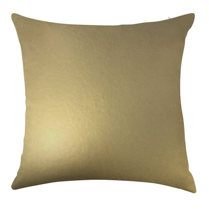 Metallic Gold Linen Throw Pillow Cover