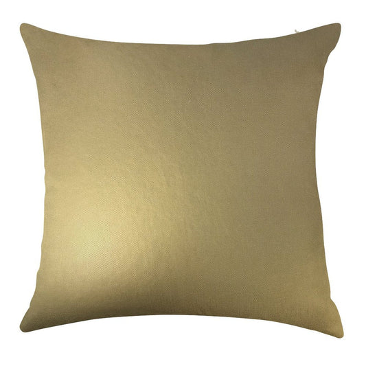 Metallic Gold Linen Throw Pillow Cover