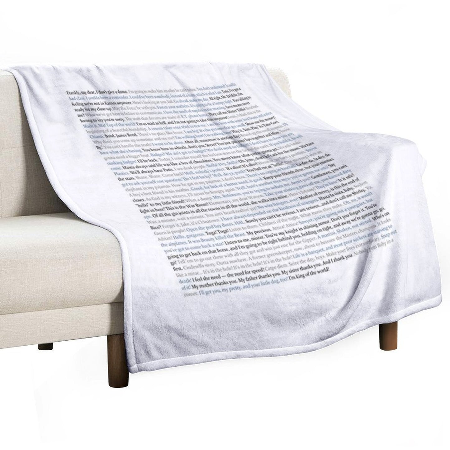Movie Quotes Throw Blanket