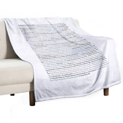 Movie Quotes Throw Blanket