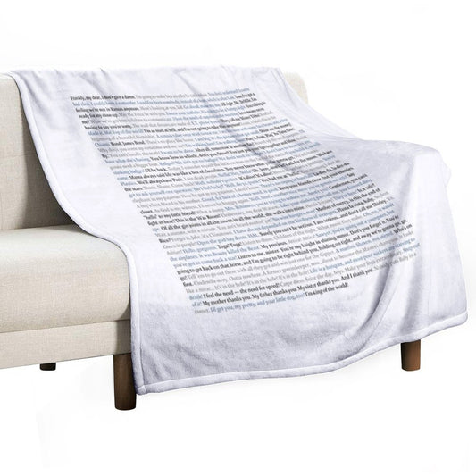 Movie Quotes Throw Blanket