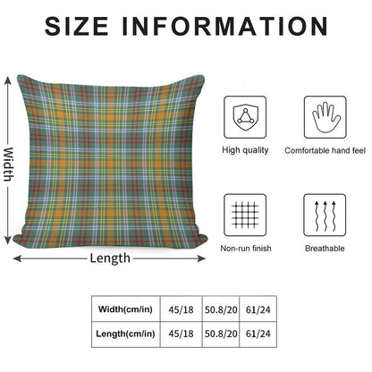 O'Brien Tartan Pattern Colorful Irish Plaid Soft Luxury Feel Throw Pillow