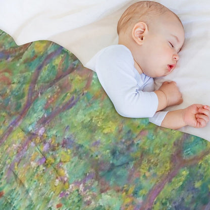 The Artist's Garden at Giverny Throw Blanket