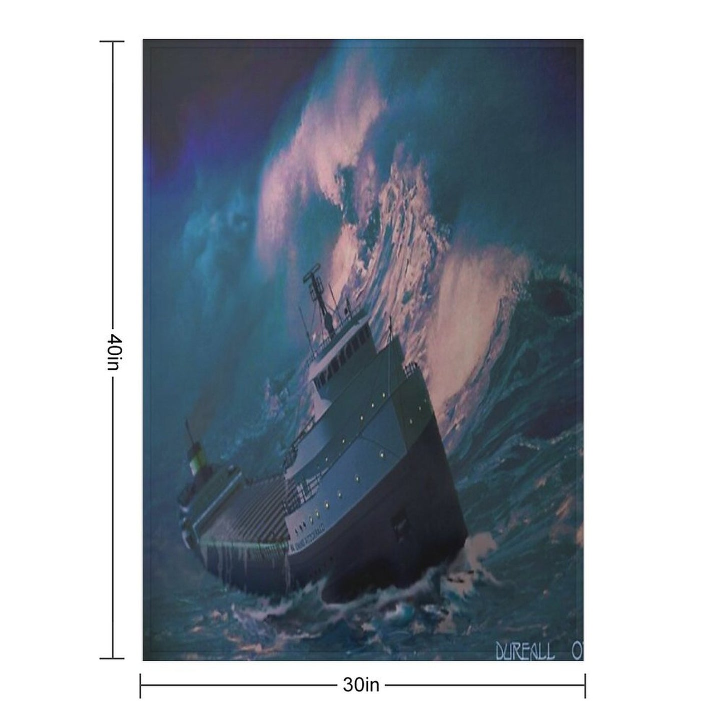 Edmund Fitzgerald Throw Blanket