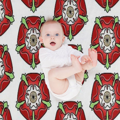 Tudor Rose Throw Blanket