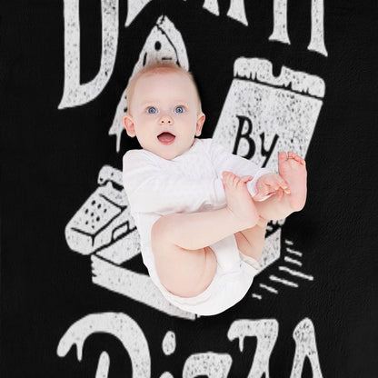 Death By Pizza Throw Blanket