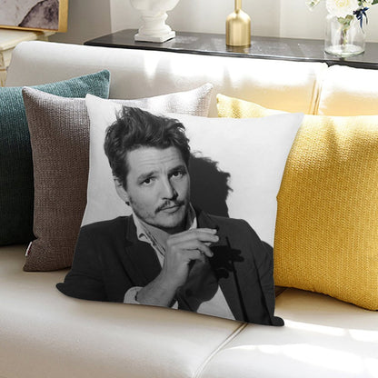 Pedro Pascal Soft Skin-Friendly Throw Pillow