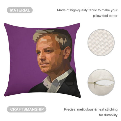 Prof. Brett Sutton Linen Throw Pillow Cover